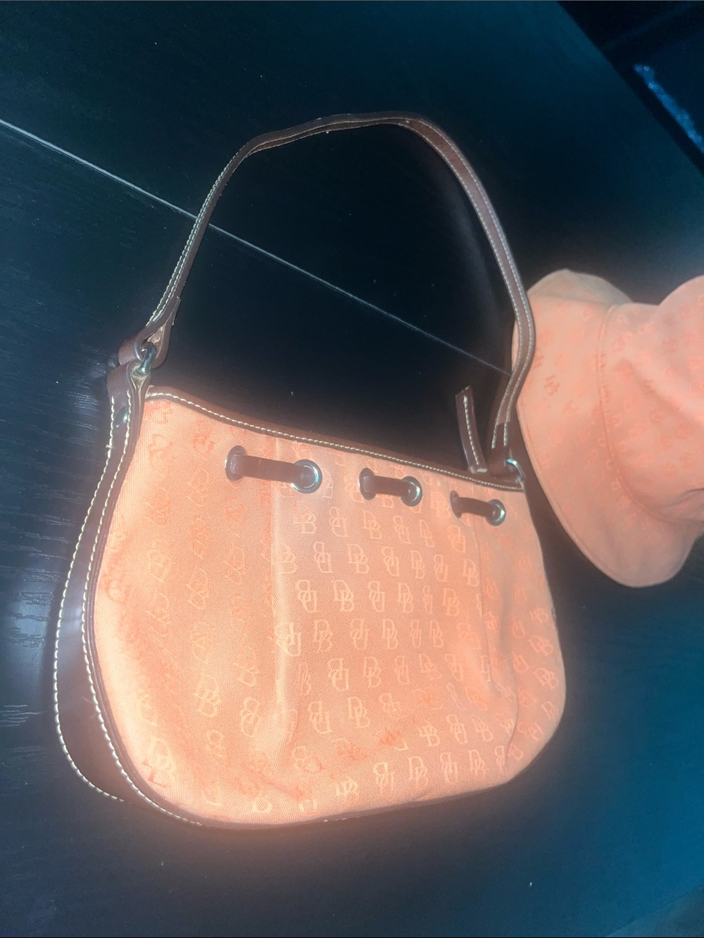 Vintage Y2K Dooney & Bourke signature monogram mini shoulder bag - Picture 9 of 11